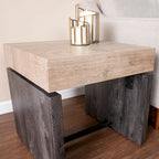 Table d'appoint bicolore