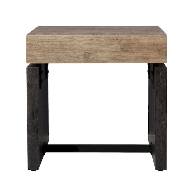 Table d'appoint bicolore