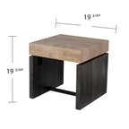 Table d'appoint bicolore