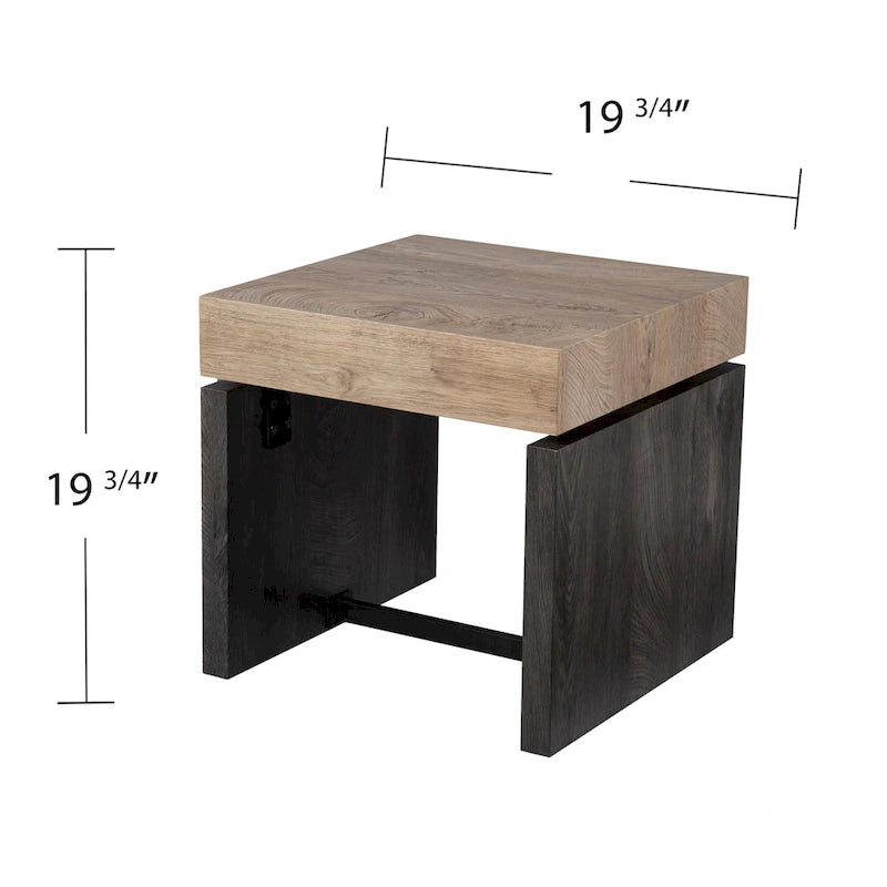 Table d'appoint bicolore
