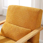 Fauteuil pivotant Boucle avec oreiller, style Mid-Century, pivotant à 360°, coussin en mousse et ressorts, 1 place, 10 coloris