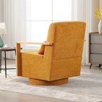 Fauteuil pivotant Boucle avec oreiller, style Mid-Century, pivotant à 360°, coussin en mousse et ressorts, 1 place, 10 coloris