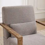 Fauteuil pivotant Boucle avec oreiller, style Mid-Century, pivotant à 360°, coussin en mousse et ressorts, 1 place, 10 coloris
