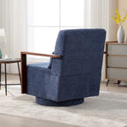Fauteuil pivotant Boucle avec oreiller, style Mid-Century, pivotant à 360°, coussin en mousse et ressorts, 1 place, 10 coloris