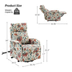 Fauteuil inclinable motorisé, Polyester touffeté, Structure en bois et métal, 3 positions, 113 kg, 1 place, Gris/Ivoire/Marine/Anthracite/Blanc/Bleu