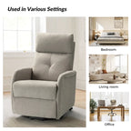 Fauteuil inclinable motorisé, Polyester touffeté, Structure en bois et métal, 3 positions, 113 kg, 1 place, Gris/Ivoire/Marine/Anthracite/Blanc/Bleu