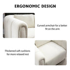 Fauteuil rond pivotant 360° en velours oversize avec coussin moelleux, idéal pour le salon ou la chambre.