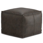 WYNDENHALL Erving Pouf carré bohème en cuir