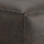 WYNDENHALL Erving Pouf carré bohème en cuir