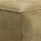 WYNDENHALL Erving Pouf carré bohème en cuir