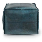 WYNDENHALL Erving Pouf carré bohème en cuir