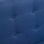 Ensemble causeuse et fauteuil 3 pièces en lin capitonné, beige/gris/jaune/bleu/blanc/bleu clair, 3 places et plus