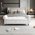Banc de lit en tissu avec rangement 63