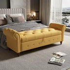 Banc de lit en tissu avec rangement 63
