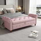Banc de lit en tissu avec rangement 63