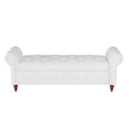 Banc de lit en tissu avec rangement 63