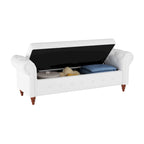 Banc de lit en tissu avec rangement 63