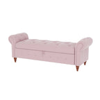 Banc de lit en tissu avec rangement 63