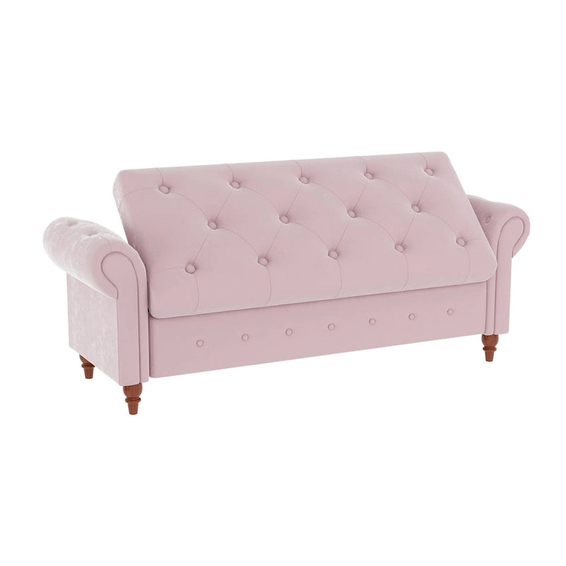 Banc de lit en tissu avec rangement 63