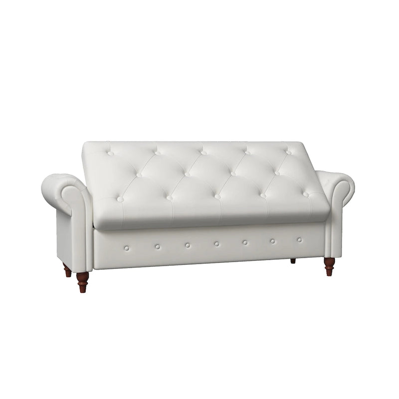Banc de lit en tissu avec rangement 63