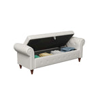 Banc de lit en tissu avec rangement 63
