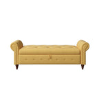 Banc de lit en tissu avec rangement 63