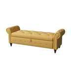 Banc de lit en tissu avec rangement 63