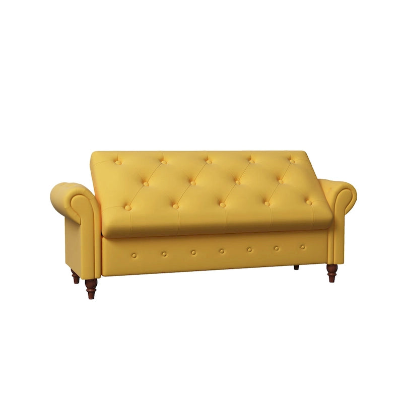Banc de lit en tissu avec rangement 63