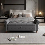 Banc de lit en tissu avec rangement 63