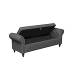Banc de lit en tissu avec rangement 63