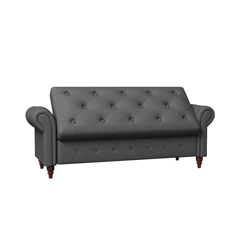 Banc de lit en tissu avec rangement 63