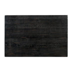 Table basse de ferme avec étagère inférieure, gris/expresso/blanc/noir/miel, bois de pin