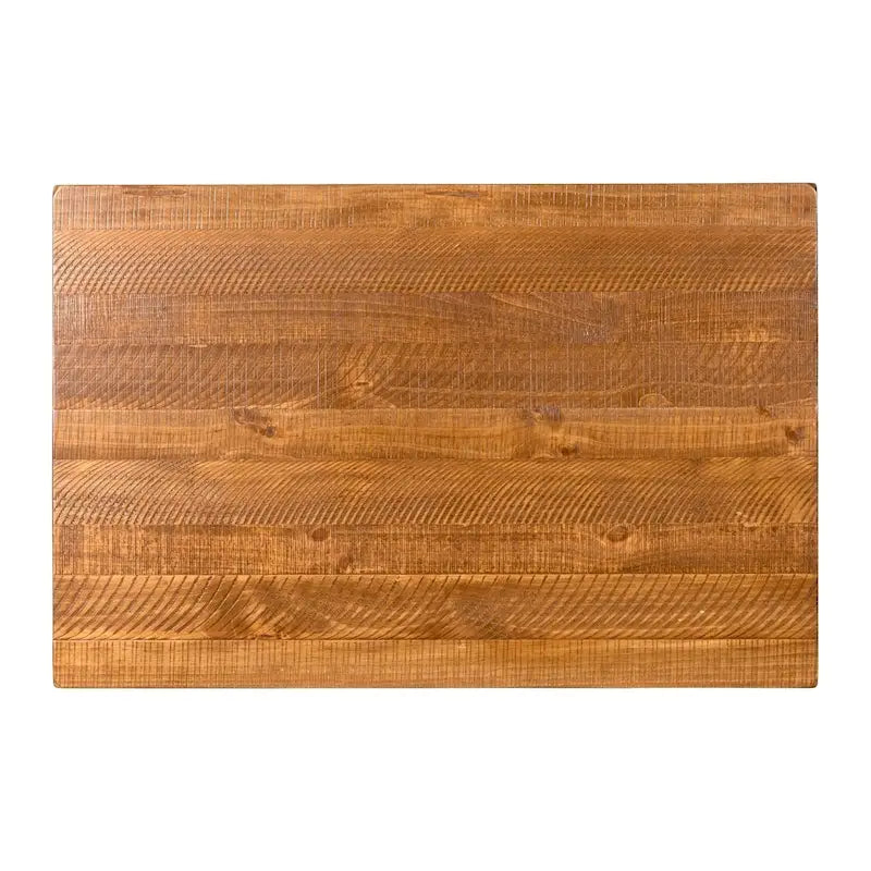 Table basse de ferme avec étagère inférieure, gris/expresso/blanc/noir/miel, bois de pin