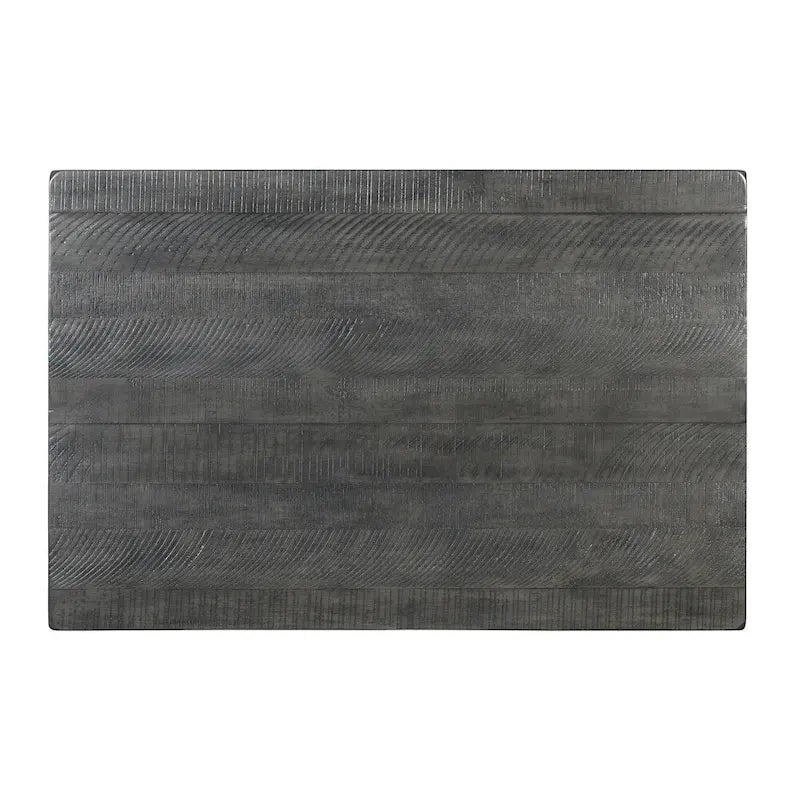 Table basse de ferme avec étagère inférieure, gris/expresso/blanc/noir/miel, bois de pin