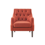 Fauteuil d'appoint capitonné, Transitionnel, Coussin amovible, Pieds en bois, 74,3 cm L, 136 kg, 6 couleurs