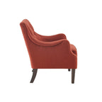 Fauteuil d'appoint capitonné, Transitionnel, Coussin amovible, Pieds en bois, 74,3 cm L, 136 kg, 6 couleurs