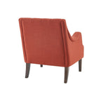 Fauteuil d'appoint capitonné, Transitionnel, Coussin amovible, Pieds en bois, 74,3 cm L, 136 kg, 6 couleurs