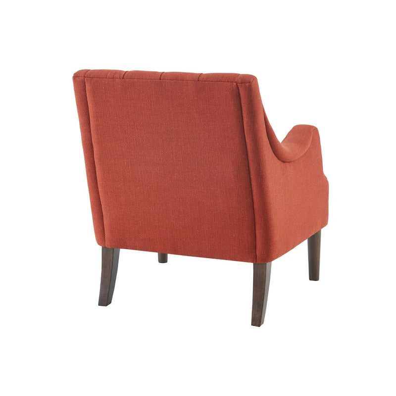 Fauteuil d'appoint capitonné, Transitionnel, Coussin amovible, Pieds en bois, 74,3 cm L, 136 kg, 6 couleurs