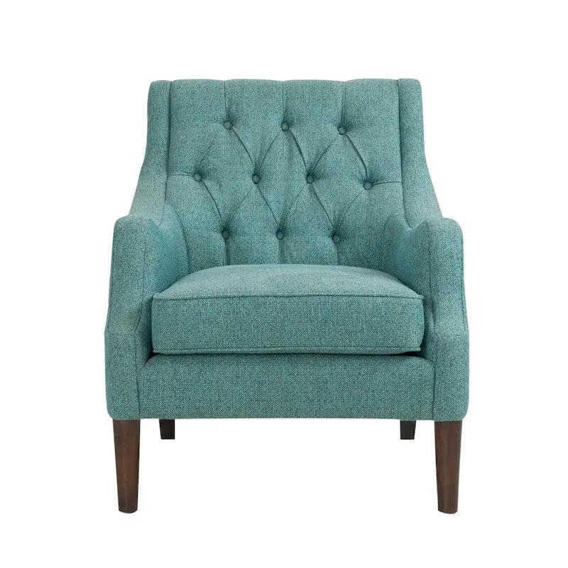 Fauteuil d'appoint capitonné, Transitionnel, Coussin amovible, Pieds en bois, 74,3 cm L, 136 kg, 6 couleurs