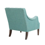 Fauteuil d'appoint capitonné, Transitionnel, Coussin amovible, Pieds en bois, 74,3 cm L, 136 kg, 6 couleurs