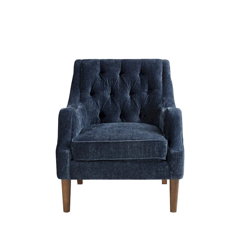 Fauteuil d'appoint capitonné, Transitionnel, Coussin amovible, Pieds en bois, 74,3 cm L, 136 kg, 6 couleurs