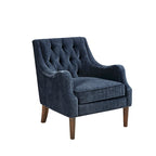 Fauteuil d'appoint capitonné, Transitionnel, Coussin amovible, Pieds en bois, 74,3 cm L, 136 kg, 6 couleurs