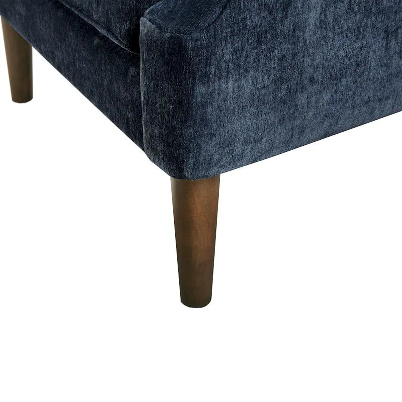 Fauteuil d'appoint capitonné, Transitionnel, Coussin amovible, Pieds en bois, 74,3 cm L, 136 kg, 6 couleurs