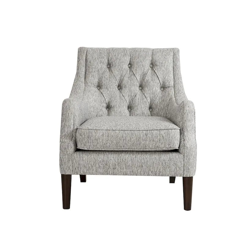 Fauteuil d'appoint capitonné, Transitionnel, Coussin amovible, Pieds en bois, 74,3 cm L, 136 kg, 6 couleurs