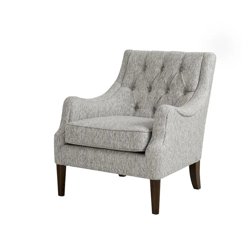 Fauteuil d'appoint capitonné, Transitionnel, Coussin amovible, Pieds en bois, 74,3 cm L, 136 kg, 6 couleurs