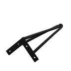 Pieds de table épingle en métal, fer thermolaqué, plaque de montage pré-percée, noir, 3-4 pièces, plusieurs tailles