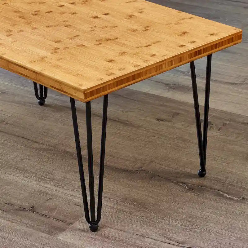 Pieds de table épingle en métal, fer thermolaqué, plaque de montage pré-percée, noir, 3-4 pièces, plusieurs tailles