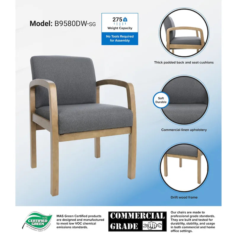 Chaise visiteur NTR Gris Ardoise