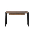 Bureau d'ordinateur contemporain en acier de 50 pouces avec ports USB