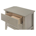 Table de chevet 2 tiroirs, Bois massif et placage, Poignées nickel satiné, 61 cm (H) x 61 cm (L) x 41 cm (P), 9 coloris